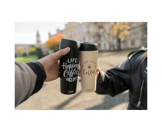Термочашка Ardesto Coffee Time 450 мл Чорна (AR2645BC), изображение 7 Термочашка Ardesto Coffee Time 450 мл Чорна (AR2645BC), изображение 7