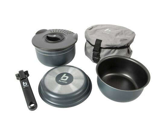 Набор туристической посуды Bo-Camp Trekking Anthracite 5 предметів Сірий (2300351)