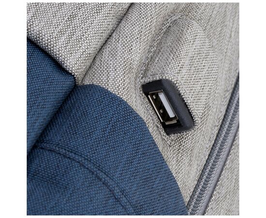 Рюкзак для ноутбука RivaCase 17.3" 7567 Prater, Grey / Dark Blue (7567Grey/DarkBlue), изображение 10 Рюкзак для ноутбука RivaCase 17.3" 7567 Prater, Grey / Dark Blue (7567Grey/DarkBlue), изображение 10