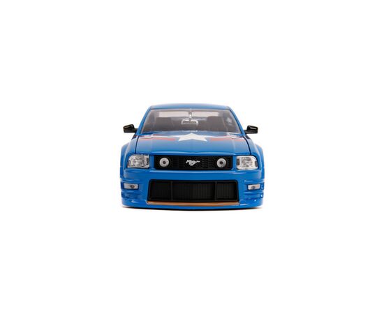 Машина Jada металлическая Марвел Мстители Ford Mustang GT (2006) + фигурка Капитана Америки 1:24 (253225007), изображение 6