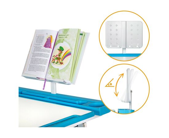 Парта со стулом Evo-kids BD-23 BL, изображение 6 Парта со стулом Evo-kids BD-23 BL, изображение 6