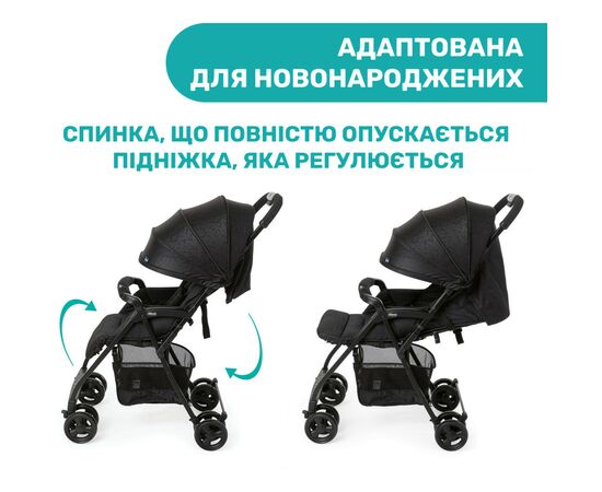 Коляска Chicco Ohlala 3 Черная (79733.51), изображение 3