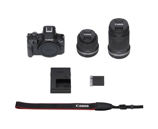 Цифровой фотоаппарат Canon EOS R50 RF-S 18-45 IS STM + RF-S 55-210 IS STM Black (5811C034), изображение 2 Цифровой фотоаппарат Canon EOS R50 RF-S 18-45 IS STM + RF-S 55-210 IS STM Black (5811C034), изображение 2