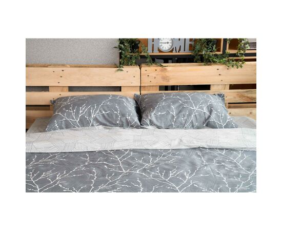 Постельное белье Ardesto Gloria сатин голубой евро 200х220 (ART2022LD), изображение 7