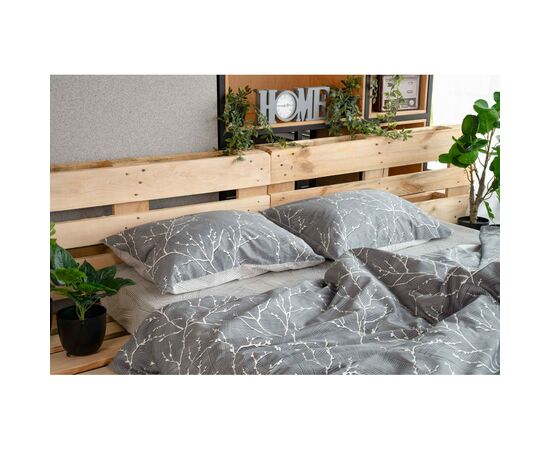 Постельное белье Ardesto Gloria сатин голубой евро 200х220 (ART2022LD), изображение 9