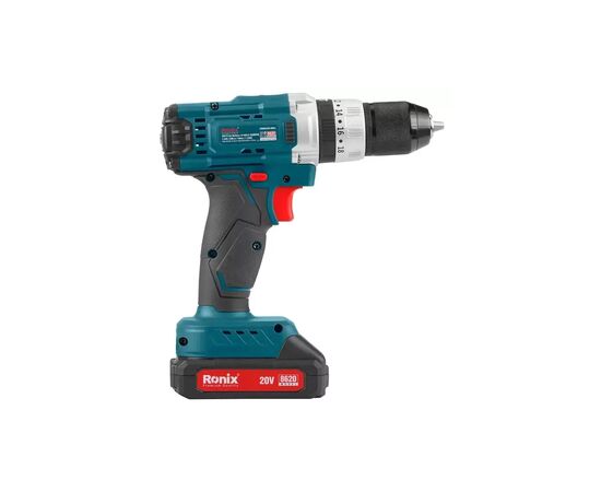 Шуруповерт Ronix акумуляторний 20В, 1.5Ah x 2 (8620)