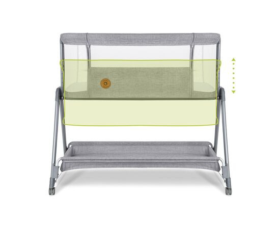 Кроватка Lionelo приставная Luna Grey Concrete (LO-LUNA GREY CONCRETE), изображение 7 Кроватка Lionelo приставная Luna Grey Concrete (LO-LUNA GREY CONCRETE), изображение 7