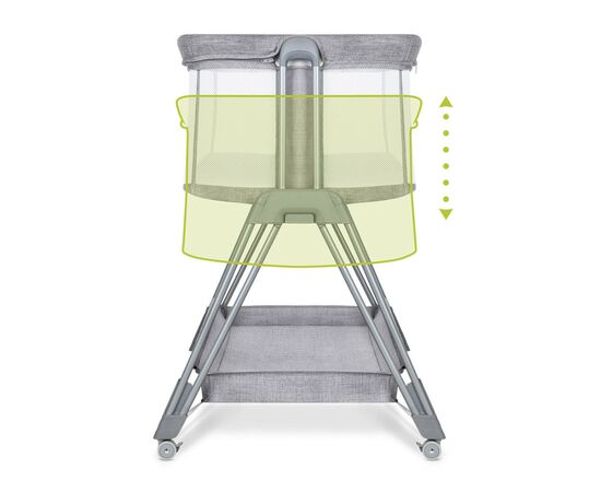 Кроватка Lionelo приставная Luna Grey Concrete (LO-LUNA GREY CONCRETE), изображение 8 Кроватка Lionelo приставная Luna Grey Concrete (LO-LUNA GREY CONCRETE), изображение 8