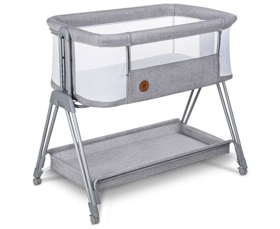 Ліжечко Lionelo приставне Luna Grey Concrete (LO-LUNA GREY CONCRETE)