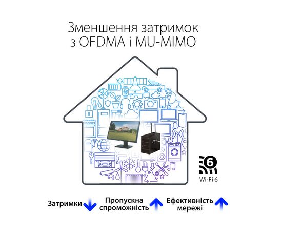 Мережева карта Wi-Fi ASUS PCE-AX58BT, зображення 12 Мережева карта Wi-Fi ASUS PCE-AX58BT, зображення 12