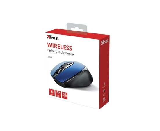 Мышка Trust Zaya Rechargeable Wireless Blue (24018), изображение 12 Мышка Trust Zaya Rechargeable Wireless Blue (24018), изображение 12