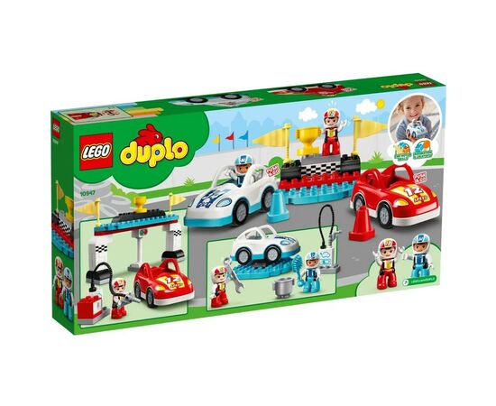 Конструктор LEGO Duplo Гоночные машины 44 детали (10947), изображение 12 Конструктор LEGO Duplo Гоночные машины 44 детали (10947), изображение 12