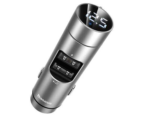 FM модулятор Baseus Energy Column Wireless MP3 Silver (CCNLZ-0S)