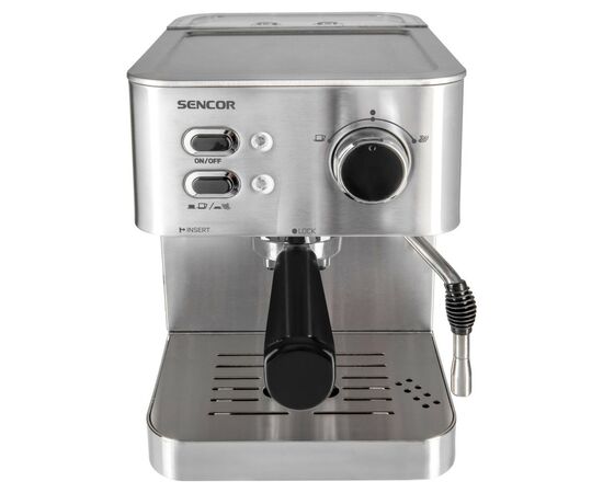 Рожковая кофеварка эспрессо Sencor SES 4010SS, изображение 2 Рожковая кофеварка эспрессо Sencor SES 4010SS, изображение 2