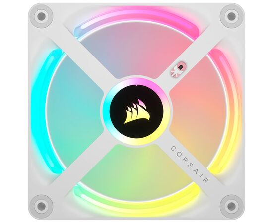 Кулер для корпуса Corsair iCUE Link QX120 RGB PWM White (CO-9051005-WW), изображение 2 Кулер для корпуса Corsair iCUE Link QX120 RGB PWM White (CO-9051005-WW), изображение 2