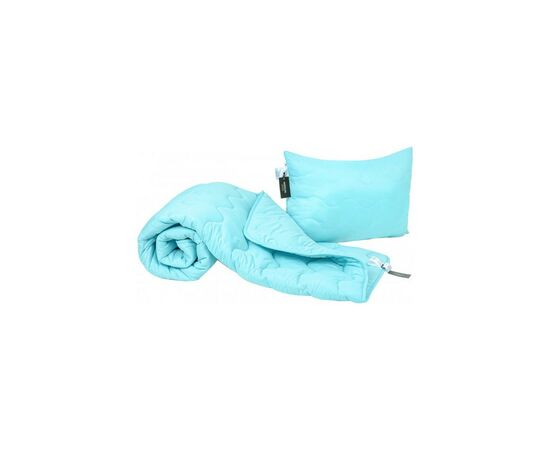 Одеяло MirSon Набор Хлопковый №1706 Eco Light BLue Одеяло 172х205+ подушка (2200002656337)