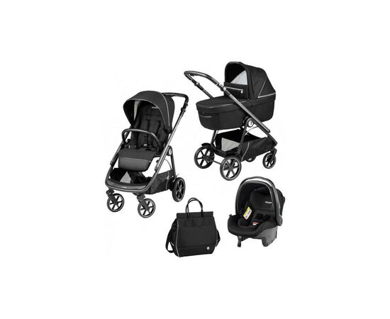 Коляска Peg-Perego 3 в 1 Veloce Black Shine Lounge (PACK-VEL31LG000005)