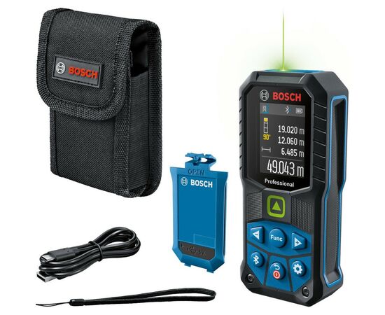 Далекомір Bosch GLM 50-27 CG, акум. BA 3.7V, 0.05-50 м, IP 65, 0.17кг (0.601.072.U01)