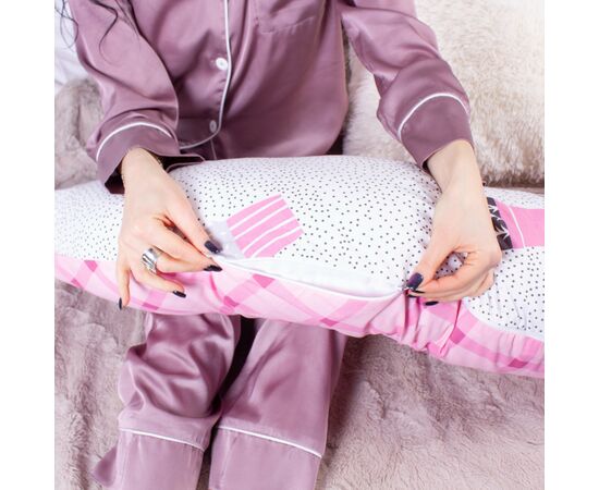 Подушка MirSon для беременных и кормления №8309 Print Line 17-0498 Magnificent Бязь 30х170х20 см (2200006200345), изображение 3 Подушка MirSon для беременных и кормления №8309 Print Line 17-0498 Magnificent Бязь 30х170х20 см (2200006200345), изображение 3