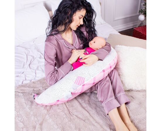 Подушка MirSon для беременных и кормления №8309 Print Line 17-0498 Magnificent Бязь 30х170х20 см (2200006200345), изображение 7 Подушка MirSon для беременных и кормления №8309 Print Line 17-0498 Magnificent Бязь 30х170х20 см (2200006200345), изображение 7