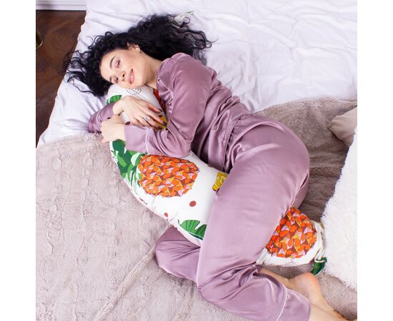 Подушка MirSon для беременных и кормления №8328 Print Line 17-0263 Ananas Бязь 30х170х20 см (2200006200536), изображение 4 Подушка MirSon для беременных и кормления №8328 Print Line 17-0263 Ananas Бязь 30х170х20 см (2200006200536), изображение 4