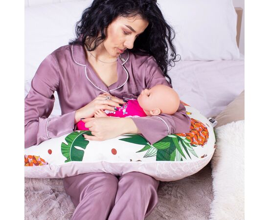 Подушка MirSon для беременных и кормления №8328 Print Line 17-0263 Ananas Бязь 30х170х20 см (2200006200536), изображение 6 Подушка MirSon для беременных и кормления №8328 Print Line 17-0263 Ananas Бязь 30х170х20 см (2200006200536), изображение 6