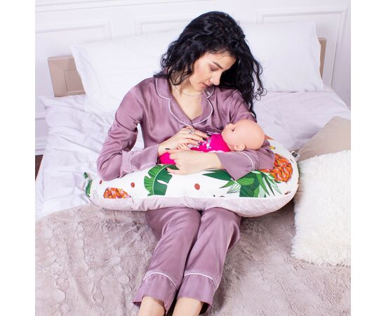 Подушка MirSon для беременных и кормления №8328 Print Line 17-0263 Ananas Бязь 30х170х20 см (2200006200536), изображение 7 Подушка MirSon для беременных и кормления №8328 Print Line 17-0263 Ananas Бязь 30х170х20 см (2200006200536), изображение 7