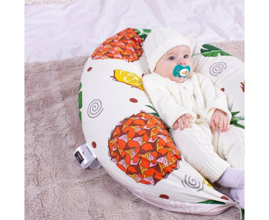 Подушка MirSon для беременных и кормления №8328 Print Line 17-0263 Ananas Бязь 30х170х20 см (2200006200536), изображение 9 Подушка MirSon для беременных и кормления №8328 Print Line 17-0263 Ananas Бязь 30х170х20 см (2200006200536), изображение 9