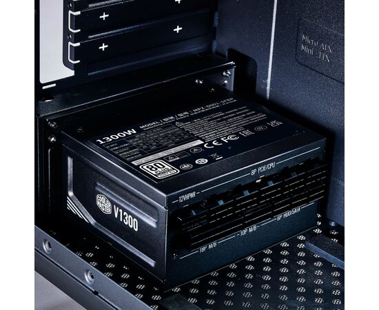 Блок питания CoolerMaster 1300W V SFX Platinum (MPZ-D001-SFBP-BEU), изображение 12 Блок питания CoolerMaster 1300W V SFX Platinum (MPZ-D001-SFBP-BEU), изображение 12
