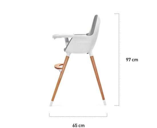 Стульчик для кормления Kinderkraft 2 в 1 Fini Gray (5902533902903), изображение 11 Стульчик для кормления Kinderkraft 2 в 1 Fini Gray (5902533902903), изображение 11