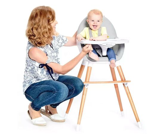 Стульчик для кормления Kinderkraft 2 в 1 Fini Gray (5902533902903), изображение 9 Стульчик для кормления Kinderkraft 2 в 1 Fini Gray (5902533902903), изображение 9