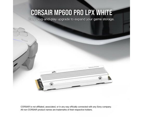 Накопитель SSD M.2 2280 2TB MP600PRO LPX Corsair (CSSD-F2000GBMP600PLPW), изображение 7 Накопитель SSD M.2 2280 2TB MP600PRO LPX Corsair (CSSD-F2000GBMP600PLPW), изображение 7