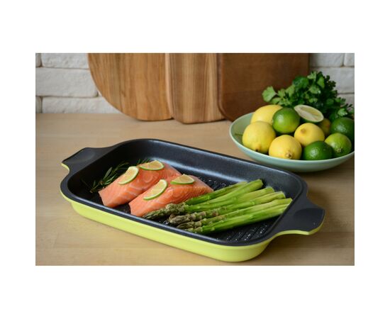 Гусятница Ringel Zitrone 34x24x13.5 см 6+3 л Yellow (RG-2108-34), изображение 12 Гусятница Ringel Zitrone 34x24x13.5 см 6+3 л Yellow (RG-2108-34), изображение 12