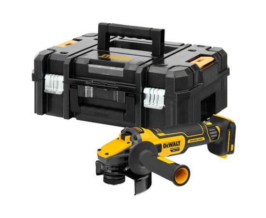 Шліфувальна машина DeWALT 18В XR Li-lon, 125 мм, 9000 об/хв, TSTAK (без АКБ та ЗП) (DCG409NT)