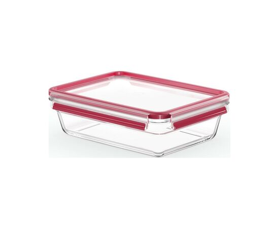 Харчовий контейнер Tefal Masterseal Glass Red 2 л (N1041110), зображення 2 Харчовий контейнер Tefal Masterseal Glass Red 2 л (N1041110), зображення 2