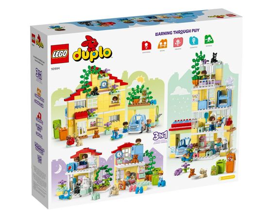 Конструктор LEGO DUPLO Сімейний будинок 3 в 1 218 деталей (10994), зображення 10 Конструктор LEGO DUPLO Сімейний будинок 3 в 1 218 деталей (10994), зображення 10