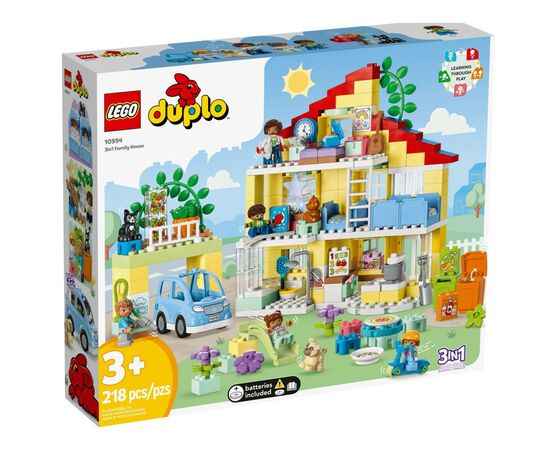 Конструктор LEGO DUPLO Сімейний будинок 3 в 1 218 деталей (10994)