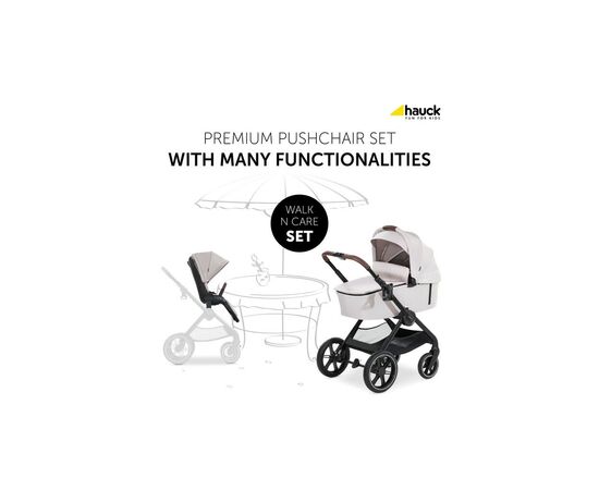 Коляска Hauck 2 в 1 Walk N Care (Beige) (16546-1), изображение 11 Коляска Hauck 2 в 1 Walk N Care (Beige) (16546-1), изображение 11