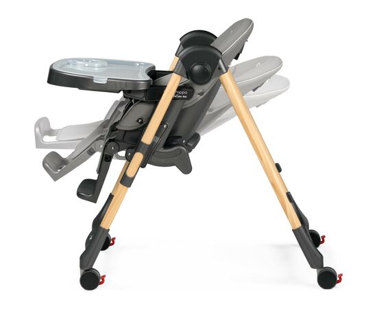 Стульчик для кормления Peg-Perego Prima Pappa Follow Me Amblance Ice премиум Серый (IH01000002BL73), изображение 10 Стульчик для кормления Peg-Perego Prima Pappa Follow Me Amblance Ice премиум Серый (IH01000002BL73), изображение 10