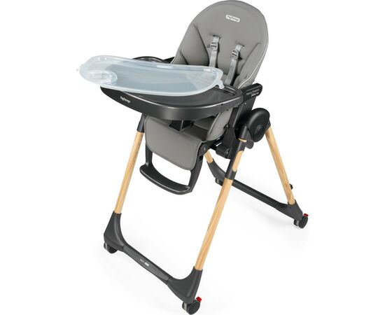 Стульчик для кормления Peg-Perego Prima Pappa Follow Me Amblance Ice премиум Серый (IH01000002BL73), изображение 4 Стульчик для кормления Peg-Perego Prima Pappa Follow Me Amblance Ice премиум Серый (IH01000002BL73), изображение 4