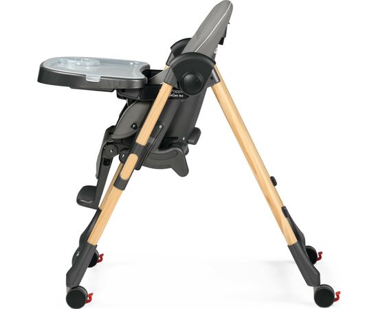 Стульчик для кормления Peg-Perego Prima Pappa Follow Me Amblance Ice премиум Серый (IH01000002BL73), изображение 6 Стульчик для кормления Peg-Perego Prima Pappa Follow Me Amblance Ice премиум Серый (IH01000002BL73), изображение 6
