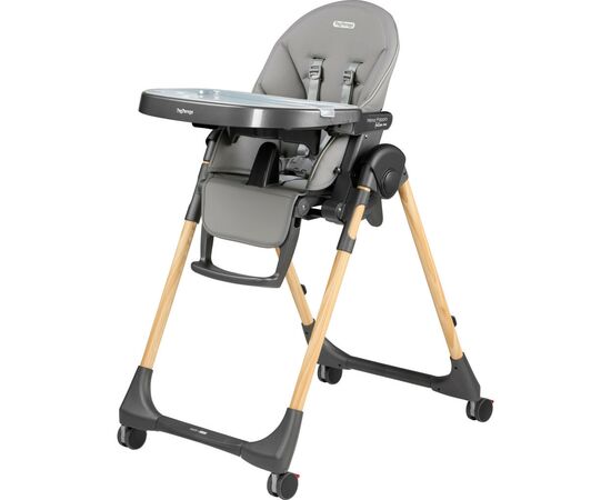 Стілець для годування Peg-Perego Prima Pappa Follow Me Amblance Ice преміум Сірий (IH01000002BL73)