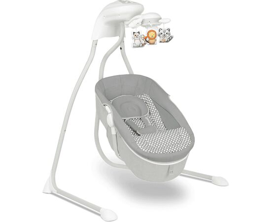 Кресло-качалка Lionelo Укачивающий центр Henny Grey Dove (LO-HENNY GREY DOVE), изображение 2
