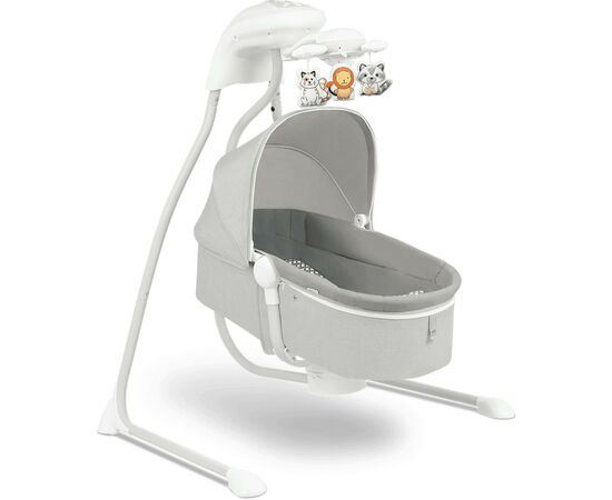 Кресло-качалка Lionelo Укачивающий центр Henny Grey Dove (LO-HENNY GREY DOVE), изображение 5