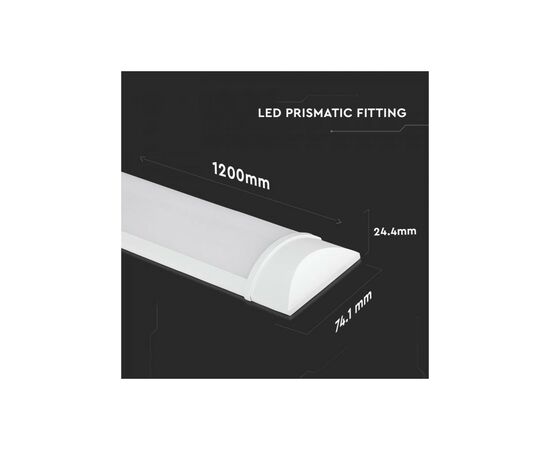 Светильник V-TAC LED 40W, SKU-666, Grill Fitting, 1200mm, 230V, 4000К (3800157632218), изображение 10 Светильник V-TAC LED 40W, SKU-666, Grill Fitting, 1200mm, 230V, 4000К (3800157632218), изображение 10