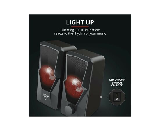 Акустическая система Trust GXT 610 Argus Illuminated Black (23737), изображение 12 Акустическая система Trust GXT 610 Argus Illuminated Black (23737), изображение 12