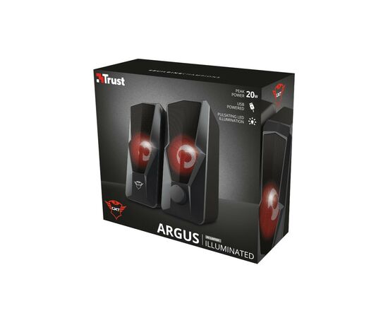Акустическая система Trust GXT 610 Argus Illuminated Black (23737), изображение 6 Акустическая система Trust GXT 610 Argus Illuminated Black (23737), изображение 6