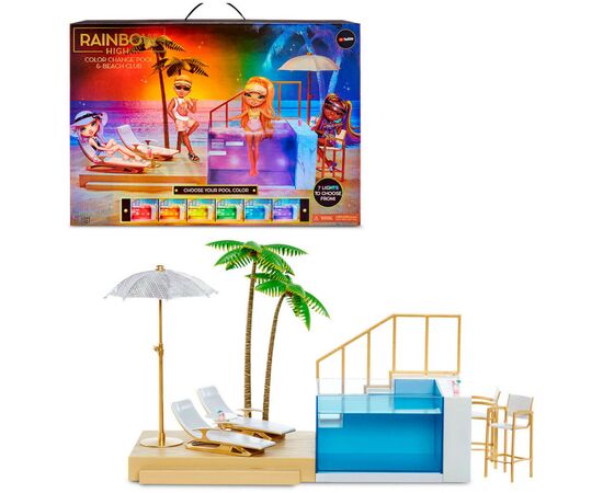 Игровой набор Rainbow High для кукол серии Pacific Coast- Вечеринка у бассейна (578475)