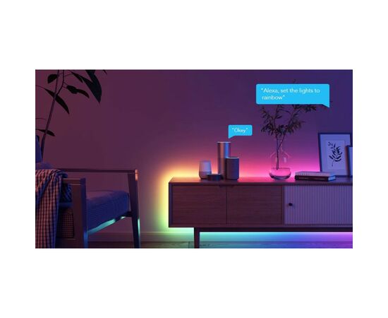 Светодиодная лента Govee RGBIC Basic Wi-Fi + Bluetooth LED Strip Light 10м Білий (H618C3D1), изображение 12 Светодиодная лента Govee RGBIC Basic Wi-Fi + Bluetooth LED Strip Light 10м Білий (H618C3D1), изображение 12