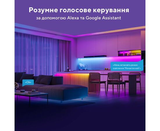 Светодиодная лента Govee RGBIC Basic Wi-Fi + Bluetooth LED Strip Light 10м Білий (H618C3D1), изображение 3 Светодиодная лента Govee RGBIC Basic Wi-Fi + Bluetooth LED Strip Light 10м Білий (H618C3D1), изображение 3